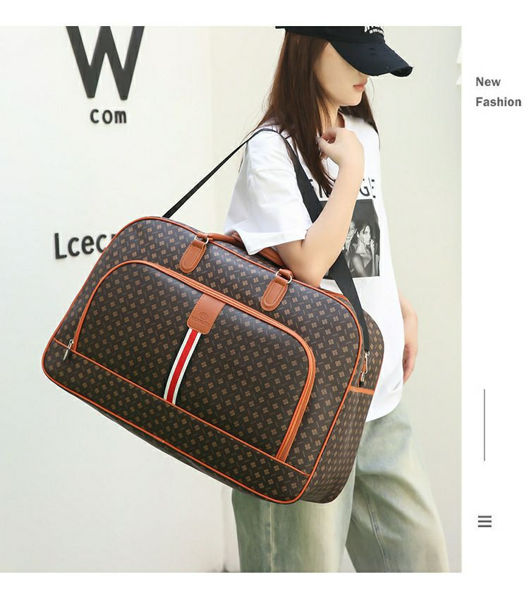 2025 NOUVELLE Version coréenne de  Sac de voyage  pour femmes et homme, Bag de bagages de grande capacité PU Cuir à courte distance Sac de voyage BAWNFREAL SAG