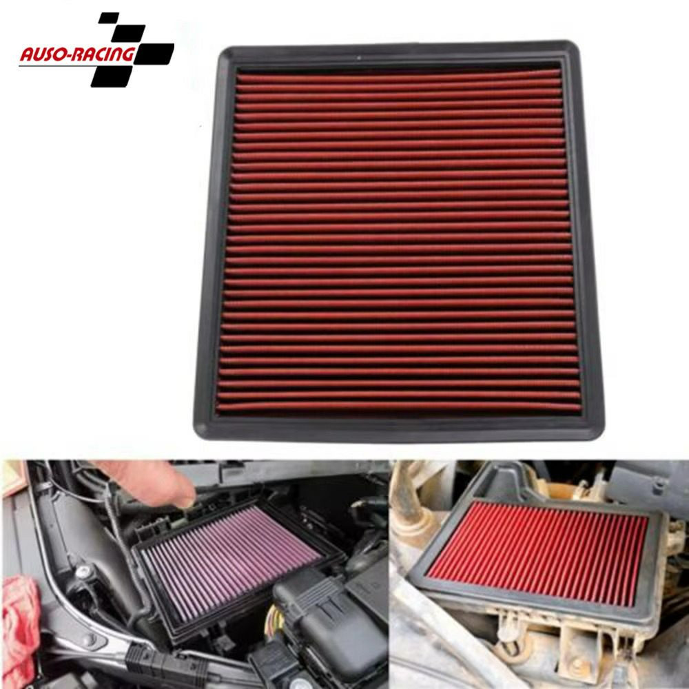 Panneau de filtre à air à haut débit lavable et réutilisable pour modification de voiture adapté à Ford F150 F250 F35