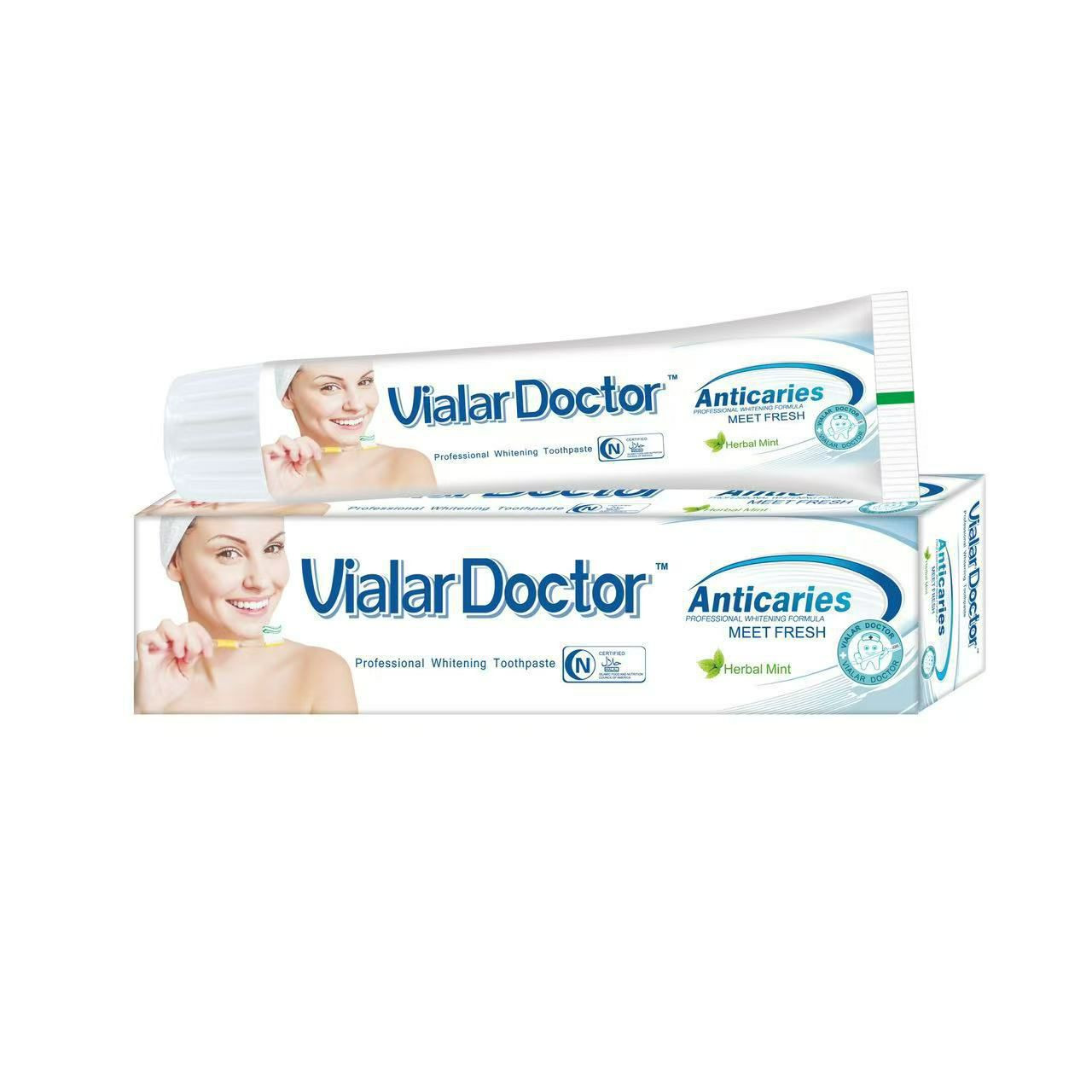 Dentifrice VialarDoctor, Dentifrice anglais africain dentifrice adulte 100g/fresh de blanchiment de dents