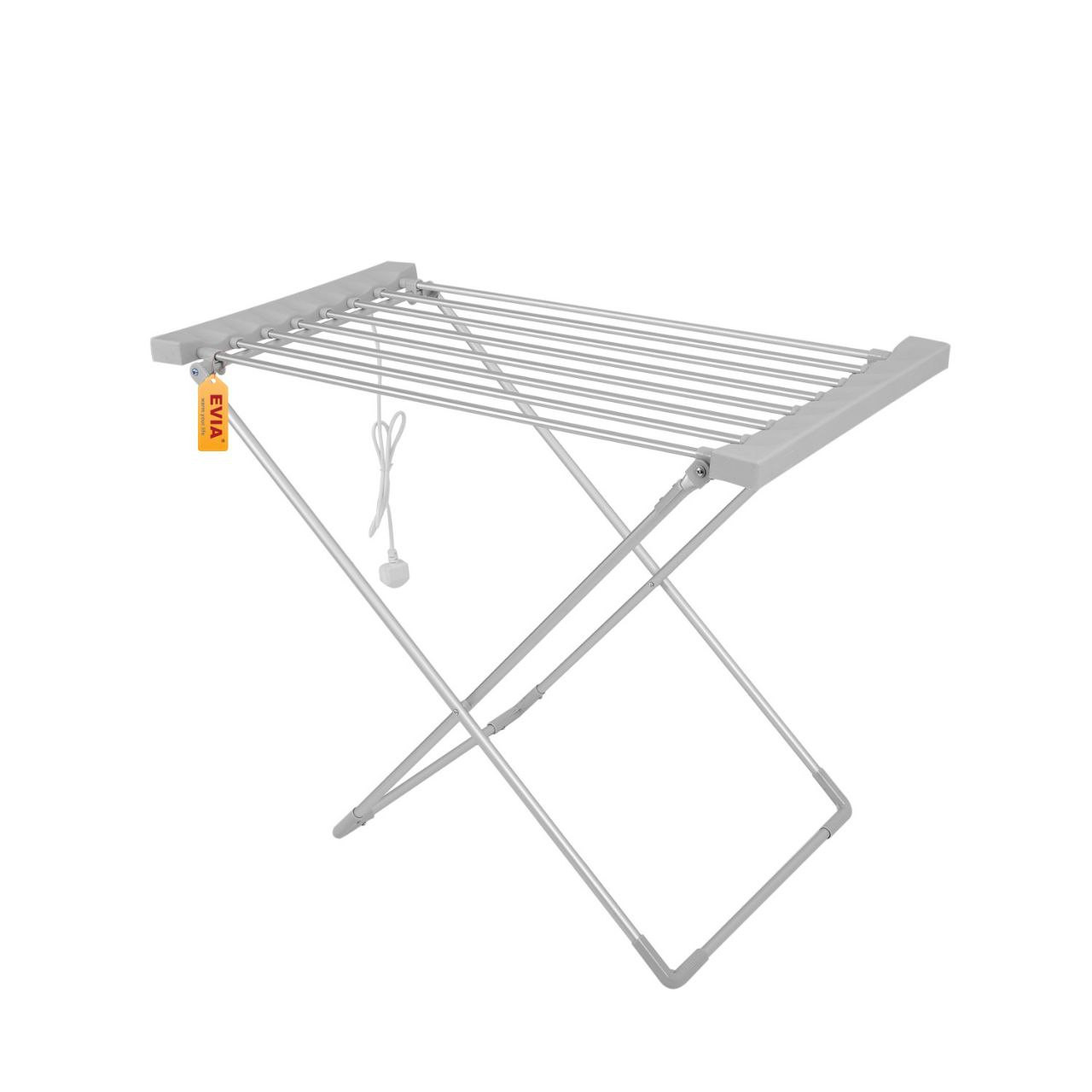 Étendoir à linge à chauffage électrique pliant, Alliage d'aluminium de balcon au sol sans poinçon étendoir à vêtements rétractable