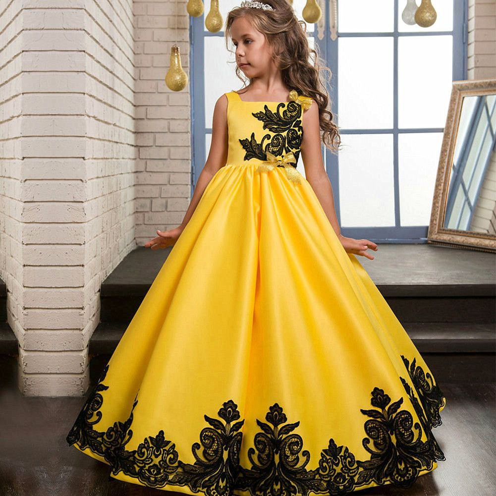 Style chaud arc robe pour enfants moyens et grands robe de princesse robe pour enfants