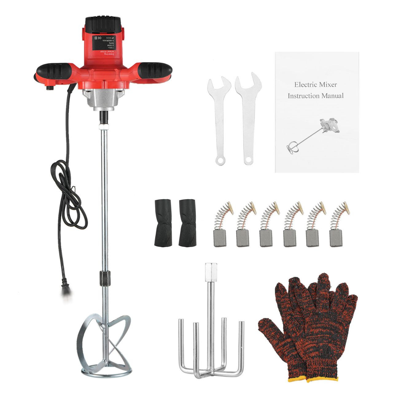 Mélangeur électrique portatif pour matériaux de construction (béton, mortier, peinture).