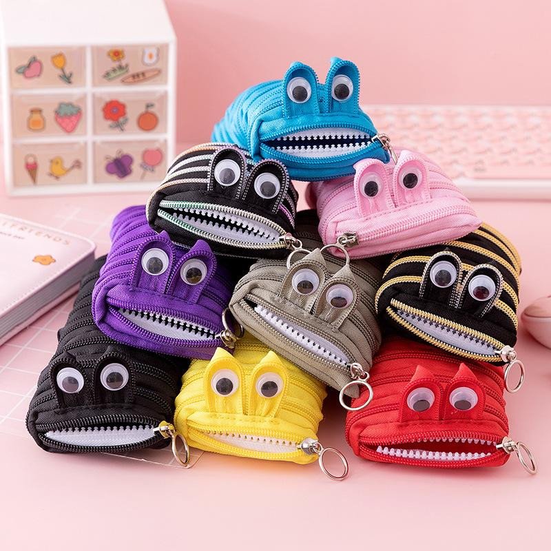 Trousse à crayons Caterpillar Monster à fermeture éclair, étui à crayons de grande capacité pour étudiant en forme de chenille, boîte de papeterie