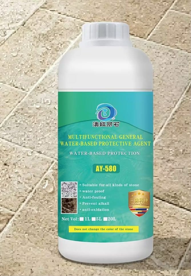 Agent protecteur pénétrant AY-580 - agent d'entretien de la pierre imperméable, résistant aux alcalis et aux taches