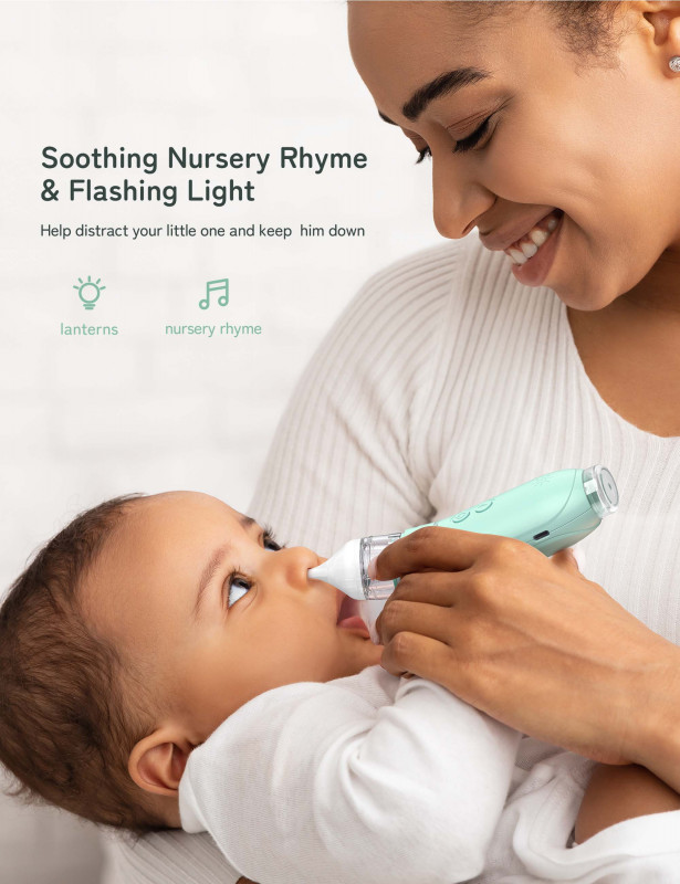 Aspirateur nasal électrique pour bébé, mécanisme de nettoyage automatique